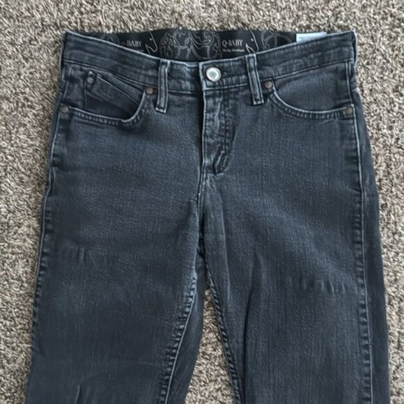 Wrangler Q-Baby 5/6 x 30 Black Straight Leg Jeans - Picture 2 of 11